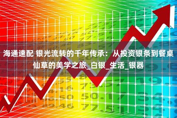 海通速配 银光流转的千年传承：从投资银条到餐桌仙草的美学之旅_白银_生活_银器